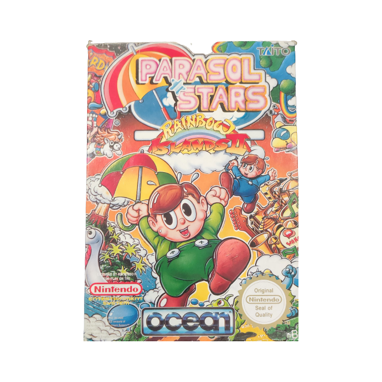 JEU NES PARASOL STARS RAINBOX ISLAND 2 boite