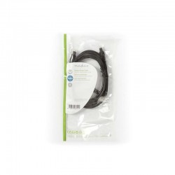 CABLE AUDIO OPTIQUE TOSLINK- MALE- MALE- 2M-PVC- NOIR - SACHET