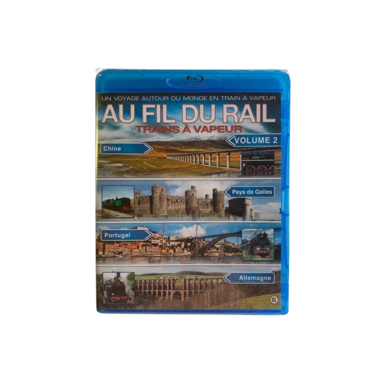 BLU-RAY AU FIL DU RAIL VOL 2 CHINE, PAYS DE GALLES, PORTUGAL, ALLEMAGNE DOCUMENTAIRE