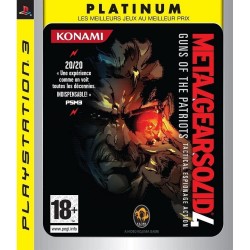 JEU PS3 METAL GEAR SOLID 4 : GUNS OF THE PATRIOTS - PLATINUM