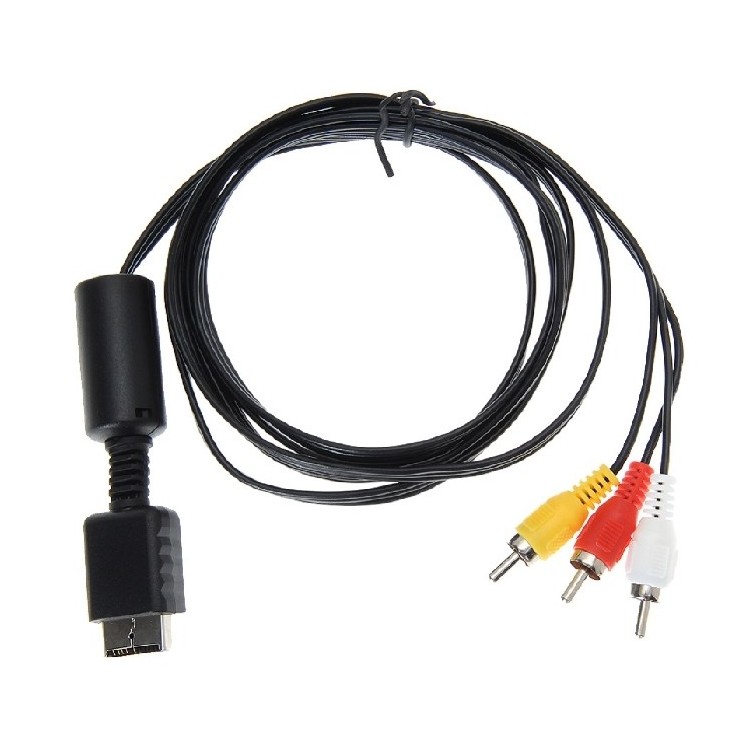 CABLE VIDEO AV POUR PS1/PS2/PS3 EN BOITE