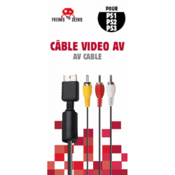 CABLE VIDEO AV POUR PS1/PS2/PS3 EN BOITE