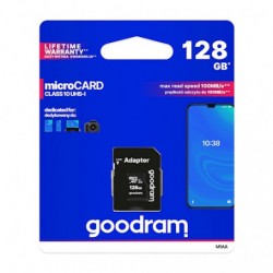 GOODRAM CARTE MICRO SD 128GO AVEC ADAPTATEUR SD