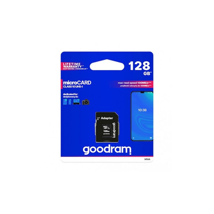 GOODRAM CARTE MICRO SD 128GO AVEC ADAPTATEUR SD