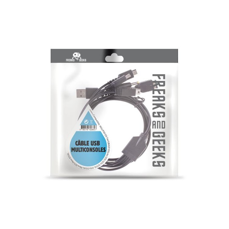 CABLE USB DS FAT/GBA SP/2DS/3DS/3DSXL/DSLITE/DSI/DSIXL/NEW3DS/NEW3DSXL/GAMEPAD WIIU/PSP