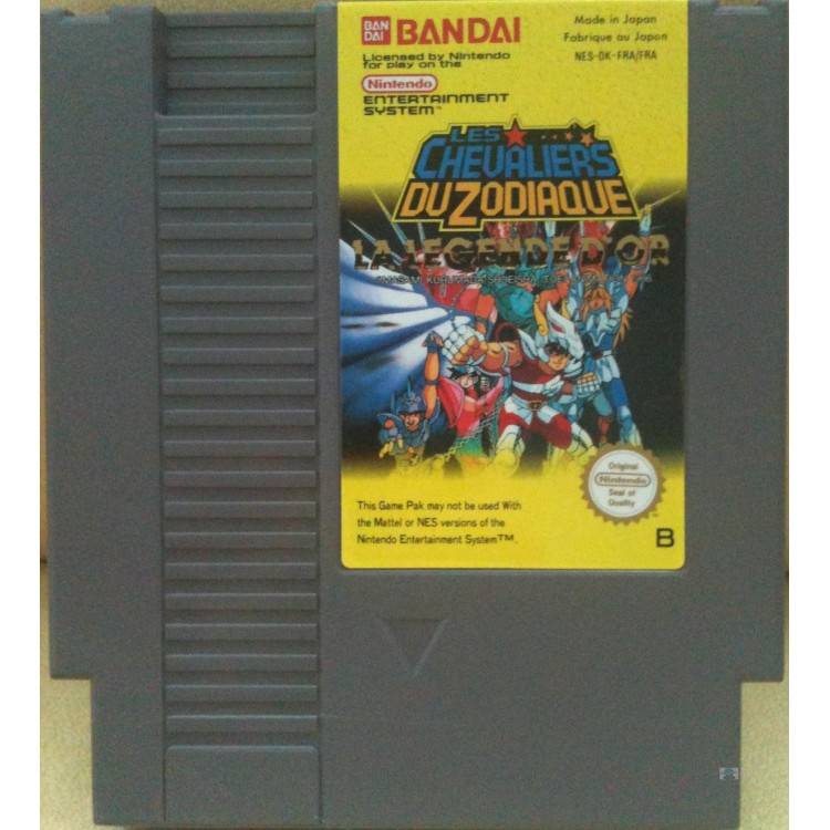 JEU NES LES CHEVALIERS DU ZODIAQUE SANS BOITE