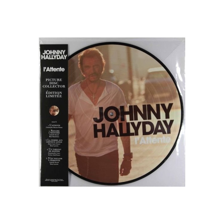 VINYL JOHNNY HALLYDAY L ATTENTE PICTURE DISC