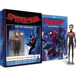 BLURAY SPIDER MAN INTO THE SPIDER-VERSE + FIGURINE