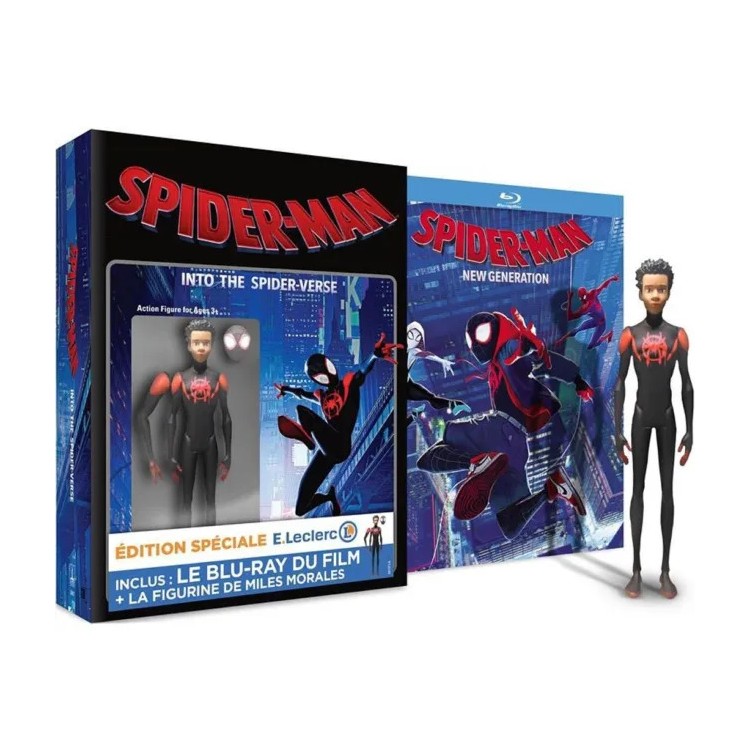 BLURAY SPIDER MAN INTO THE SPIDER-VERSE + FIGURINE