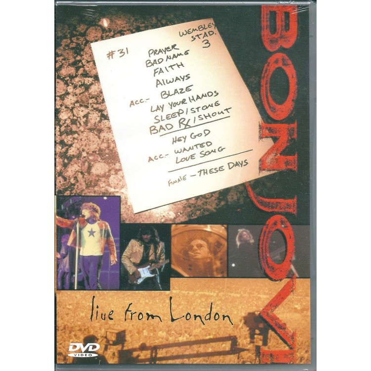 DVD Bon Jovi Live from London