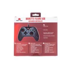 MANETTE FILAIRE NOIRE POUR SWITCH/PC AVEC CABLE 3M