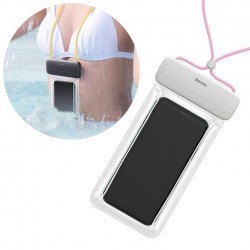 BASEUS POCHETTE WATERPROOF POUR SMARTPHONE - LIEN ROSE