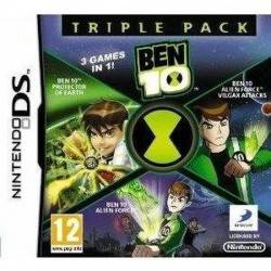 JEU DS BEN 10 TRIPLE PACK PROTECTOR OF EARTH + ALIEN FORCE + ALIEN FORCE : VILGAX ATTACKS