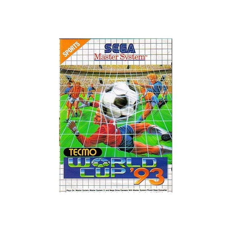 JEU MASTER SYSTEM TECM WORLD CUP 93 SANS NOTICE