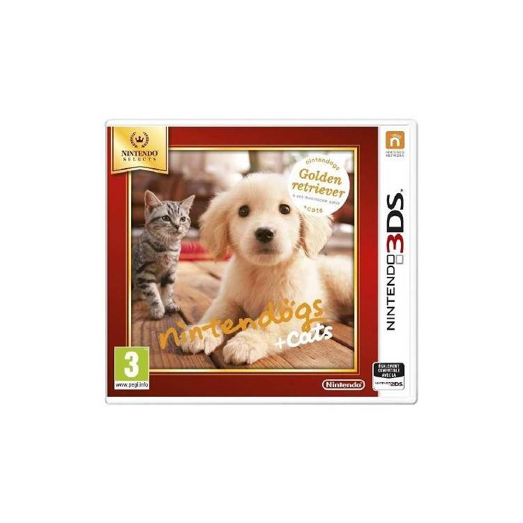 JEU 3DS NINTENDOGS ET CATS GOLDEN RETRIEVER NINTENDO SELECTS