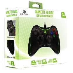 MANETTE FILAIRE NOIRE POUR XBOX 360 / PC