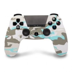 MANETTE PS4 UNDER CONTROL BLUETOOTH BLANC CAMOUFLAGE AVEC PRISE JACK