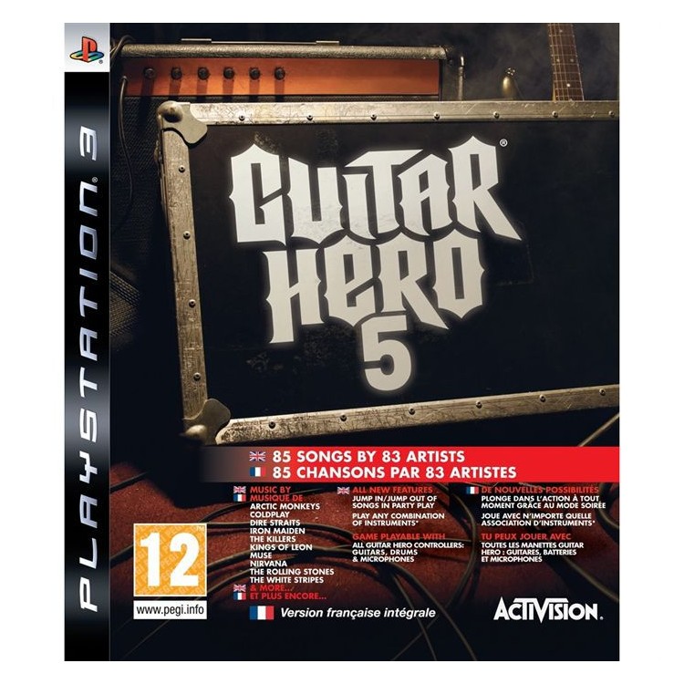 JEU PS3 GUITAR HERO 5