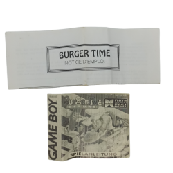 JEU GAMEBOY BURGERTIME DELUXE notice