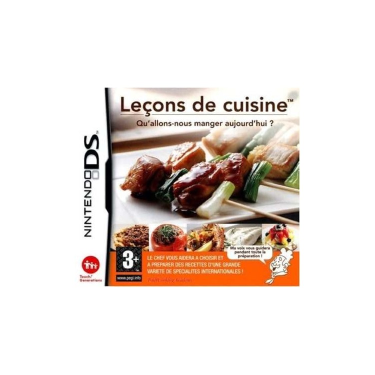 JEU DS LECONS DE CUISINE