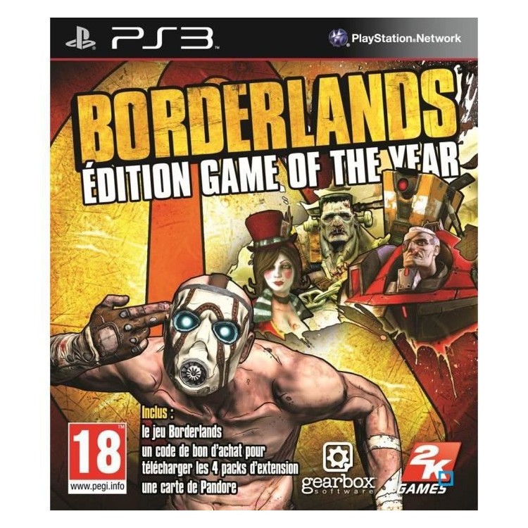 JEU PS3 BORDERLANDS GAME OF THE YEAR EDITION